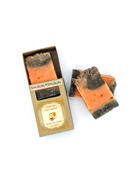 Jabón de naranja y canela con aceite de oliva