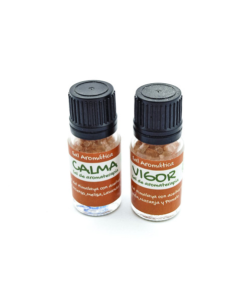 Sal con aceites esenciales para aromaterapia CALMA