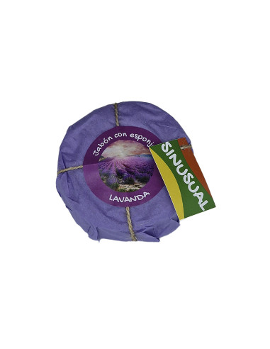 Jabón con esponja LAVANDA