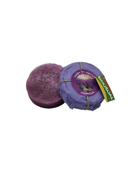 Jabón con esponja LAVANDA